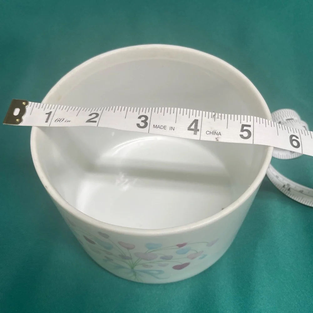 Trinket Box Heart Design White Porcelain
